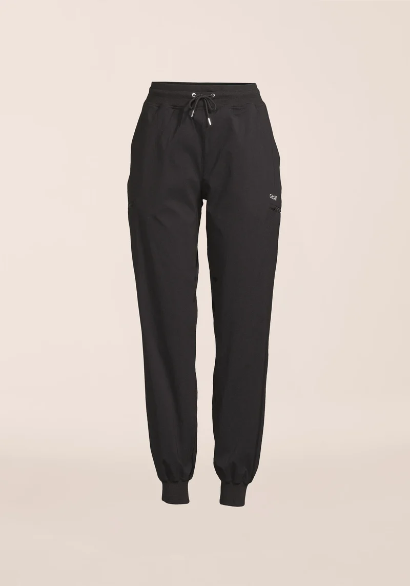 Step Woven Pants - Black