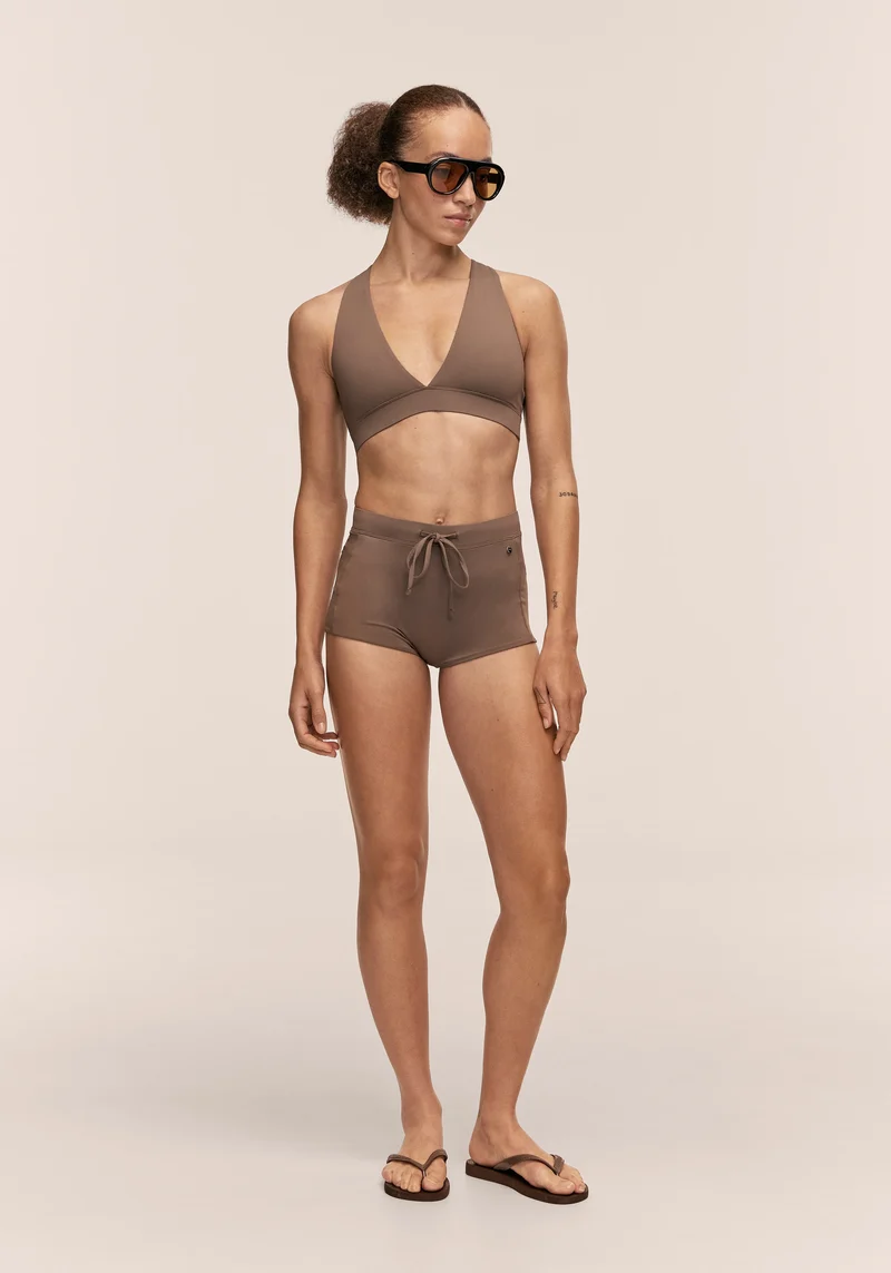 Millenial Bikini Shorts - Warm Khaki