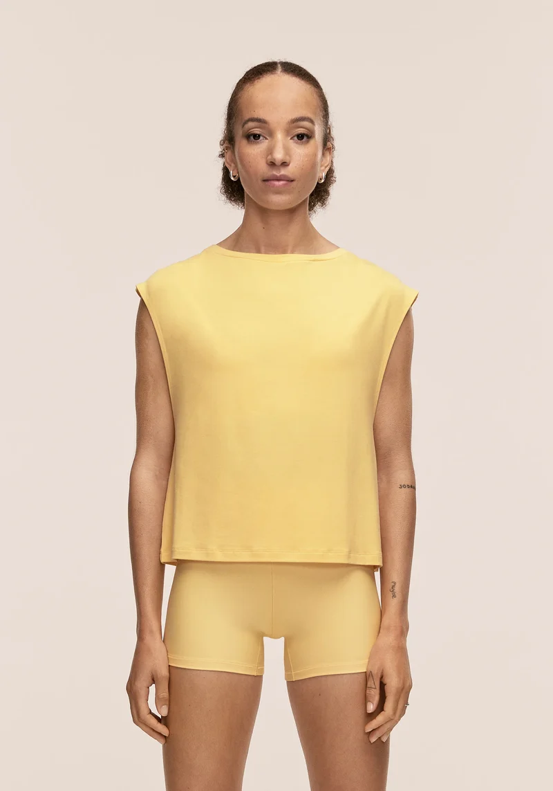 Delight Boatneck Loose Tank - Soul Yellow