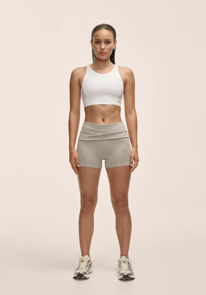 Sublime Folded Hotpants - Grey Melange