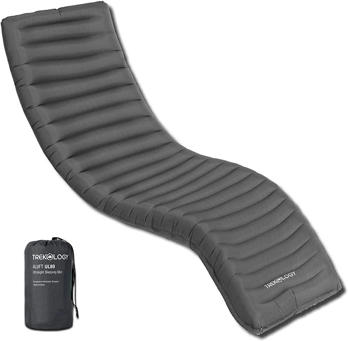 TREKOLOGY UL80 Ultralight Inflatable Sleeping Pad for Camping (CA)