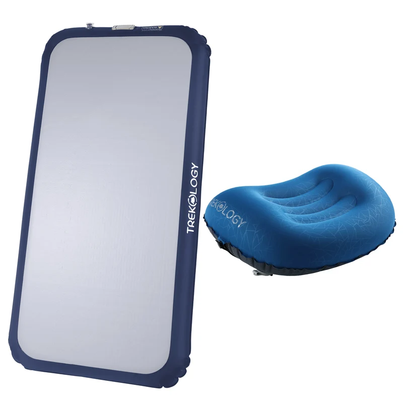 TREKOLOGY Rapid Sleep Bundle: Air Mattress (DC Pump) & ALUFT 2.0 Pillow (UK)