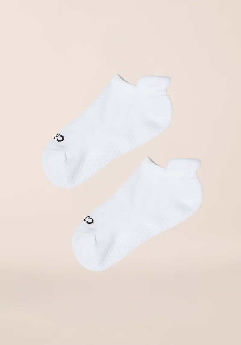 Non-Slip Sock - White