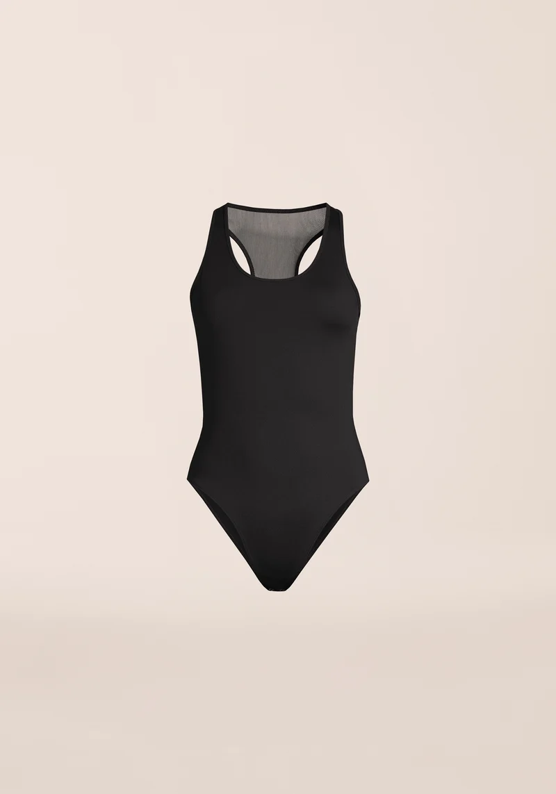 Racerback Mesh Back Body - Black