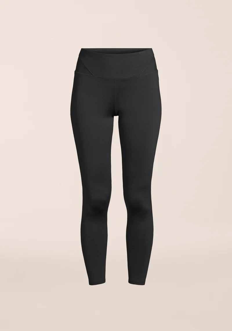 High Waist Mesh Tights - Black