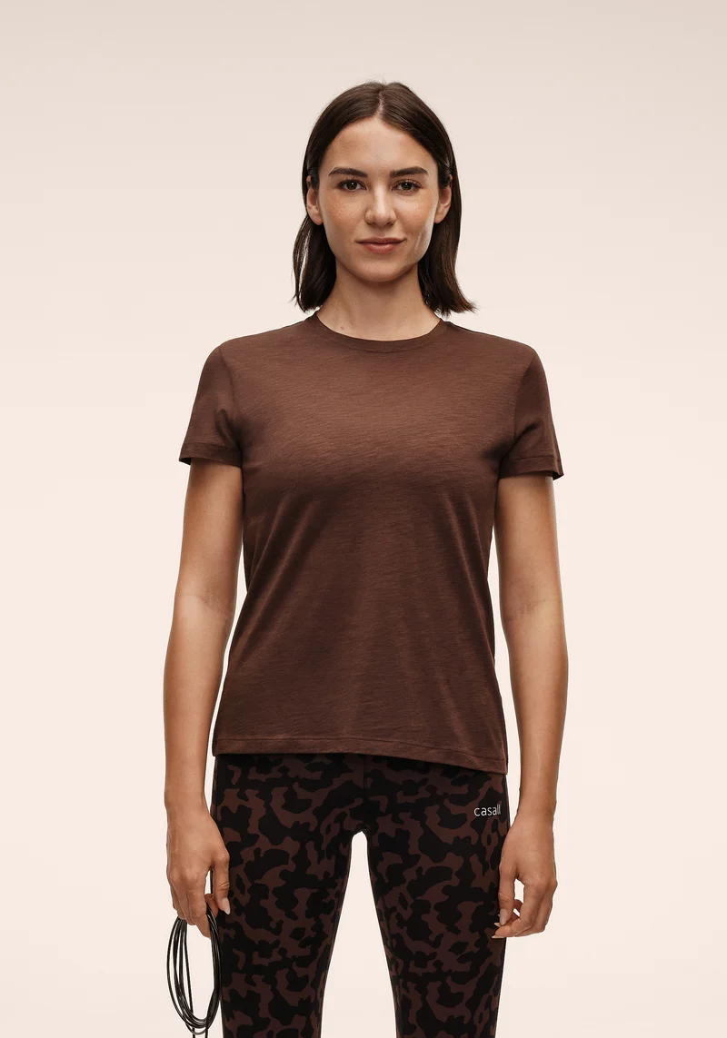 Soft Texture Tee - Dark Brown