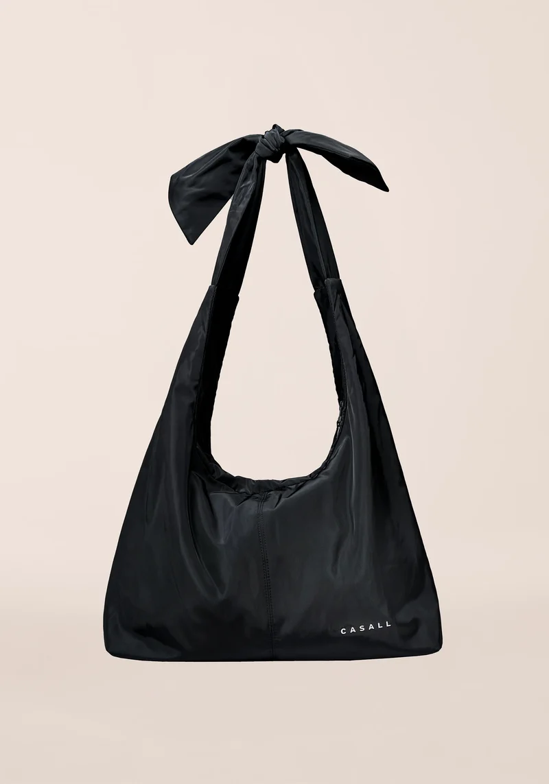 Tied Up Daily Tote Bag - Black