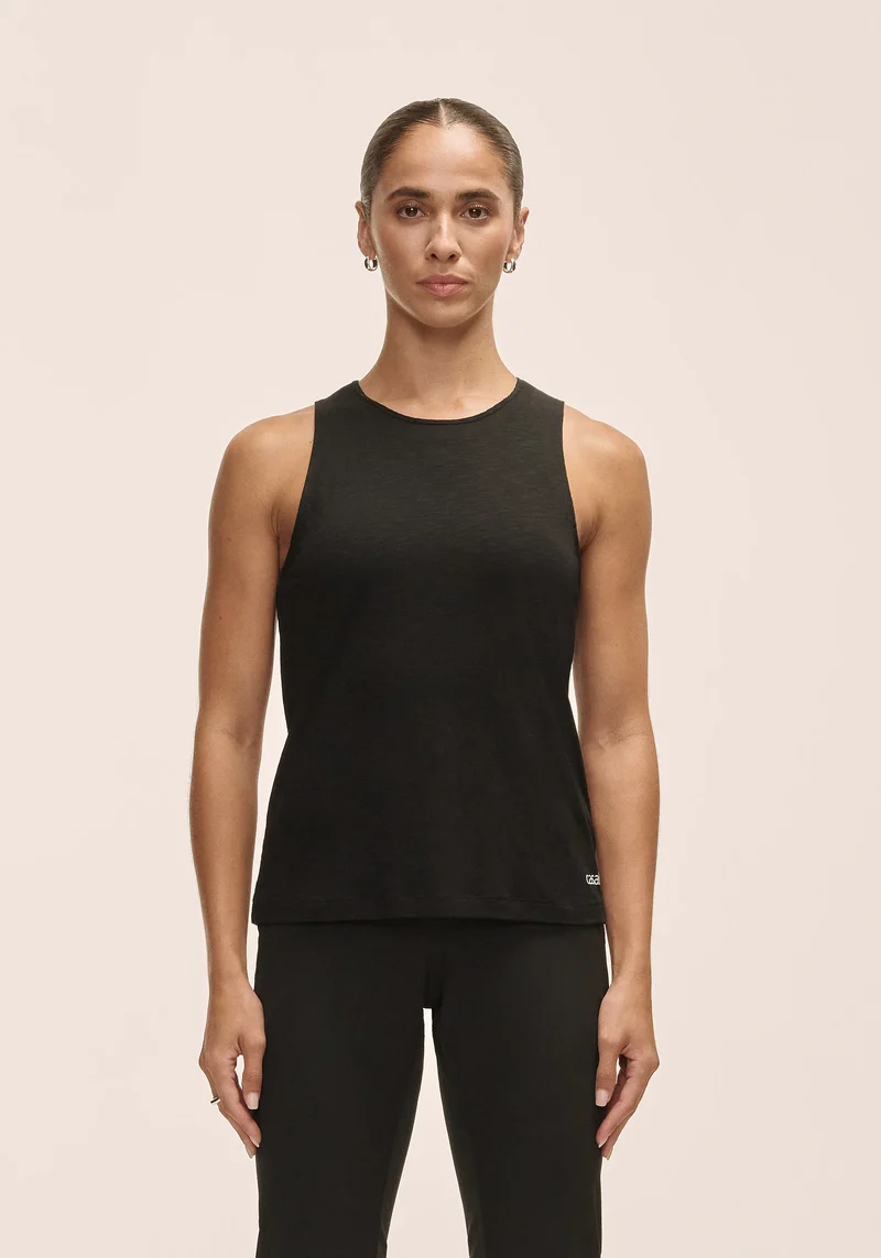 Soft Texture Tank - Black