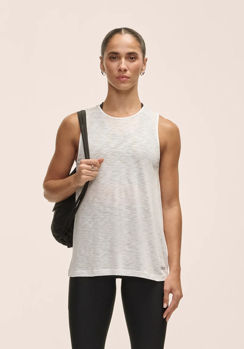 Soft Texture Tank - White