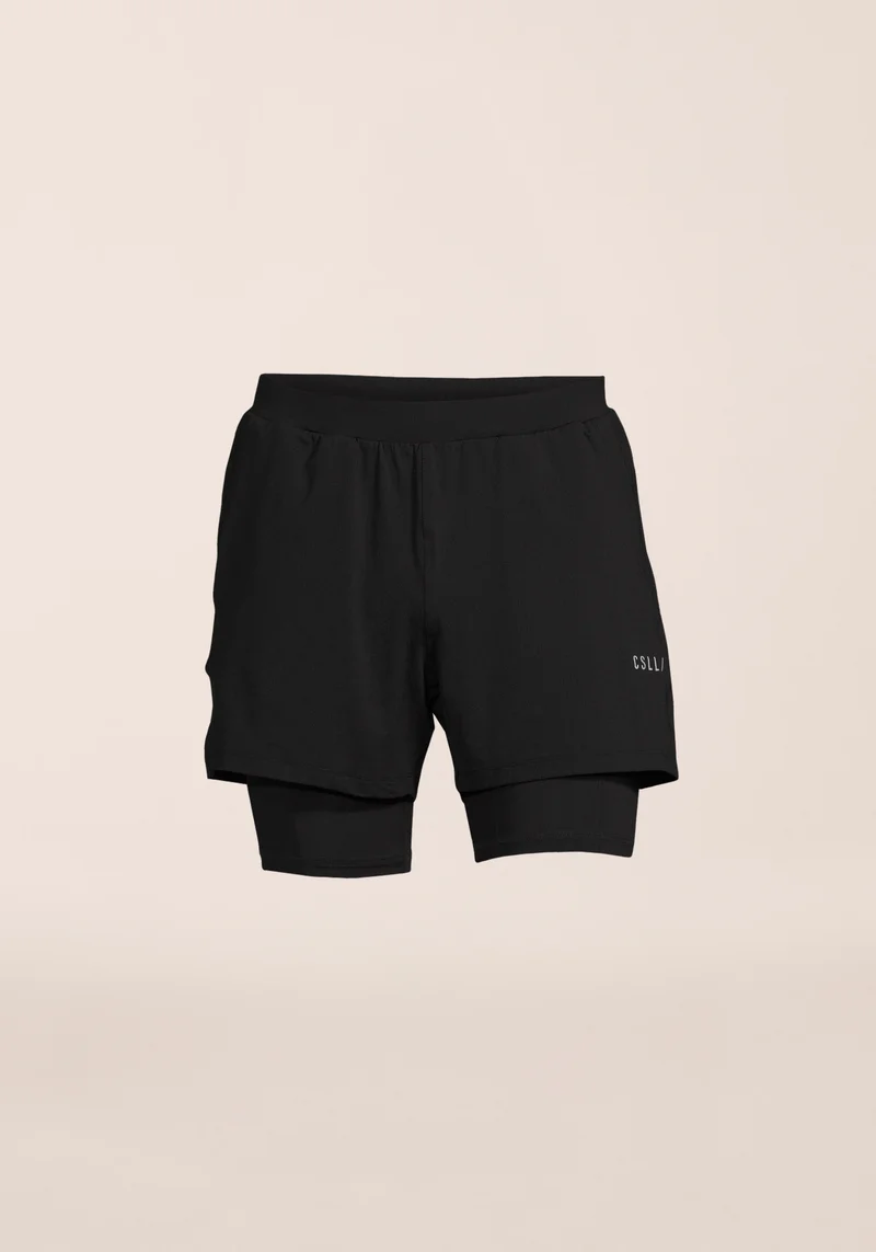 M Double Layer Shorts - Black