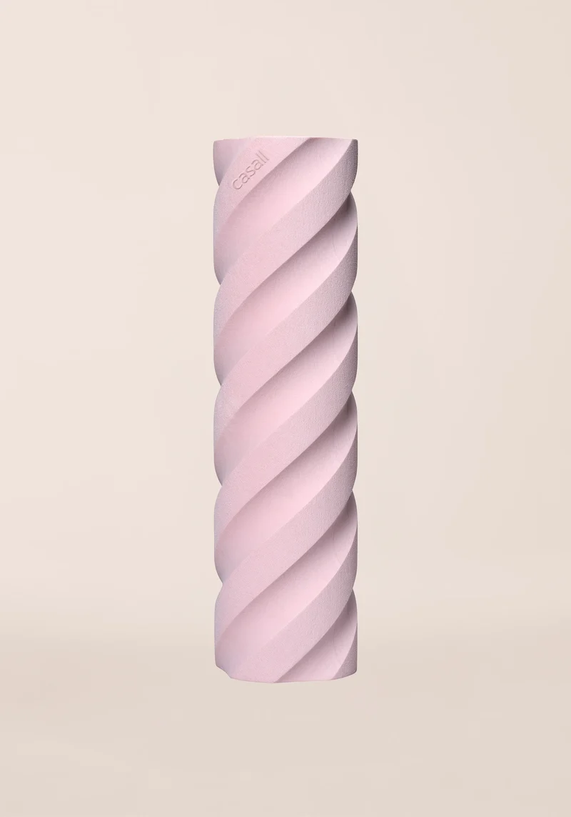 Swirly Foam Roller - Light pink