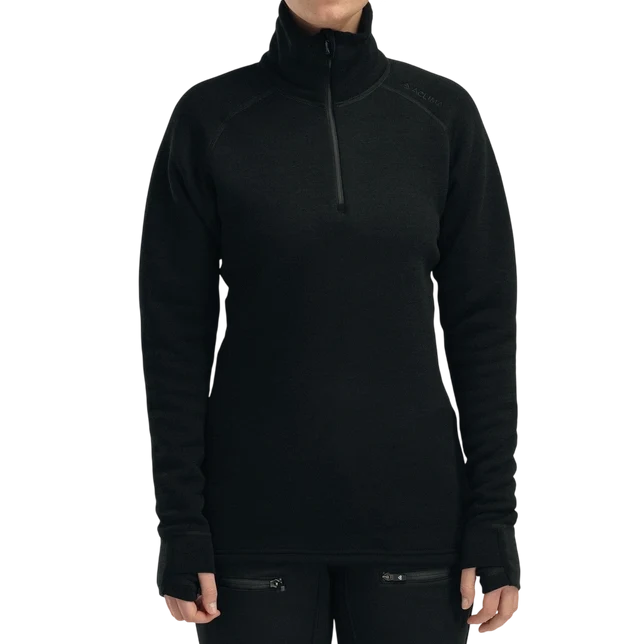 FleeceWool Polo w/ zip Dam