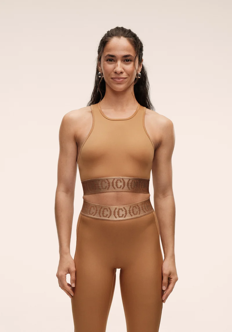Logo Elastic Top - Golden Brown