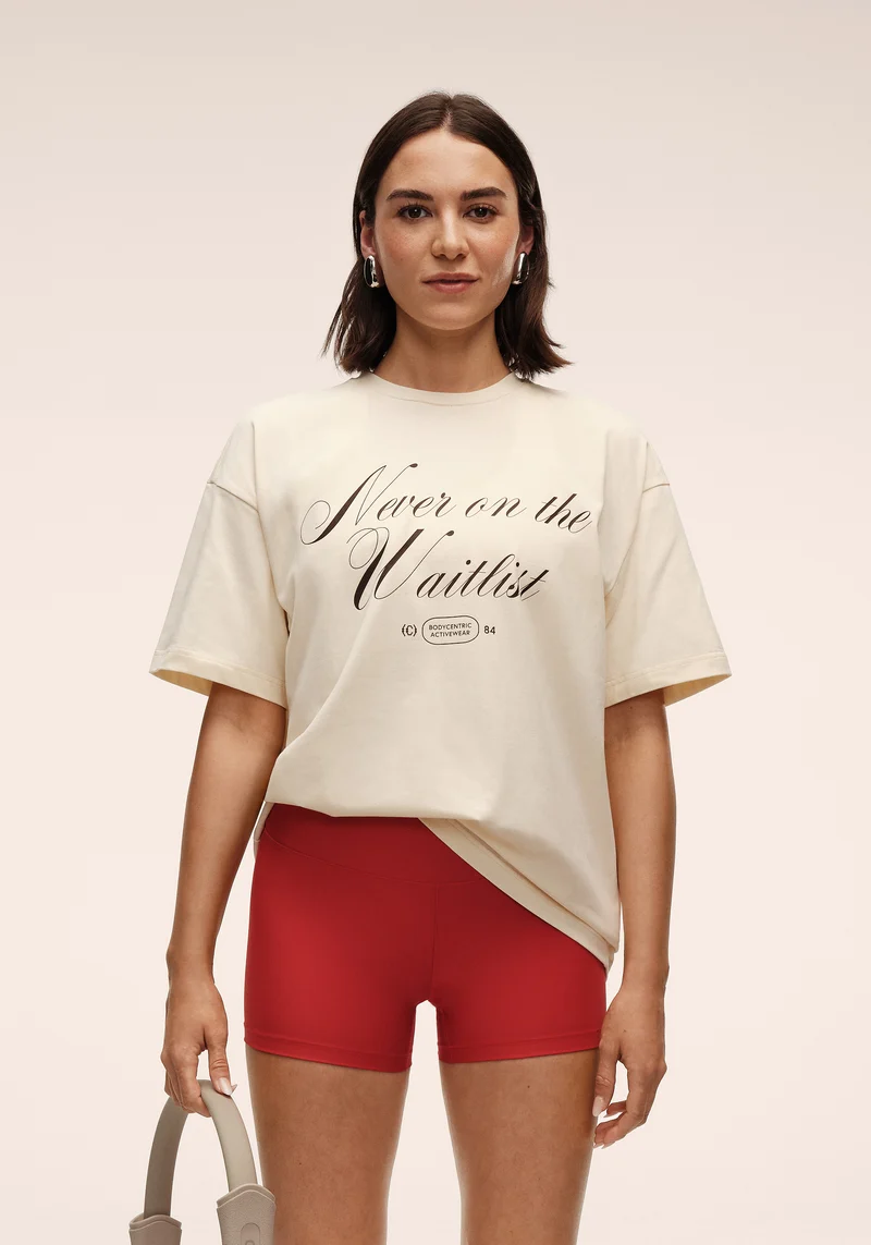 Oversized Cotton Tee - Cream