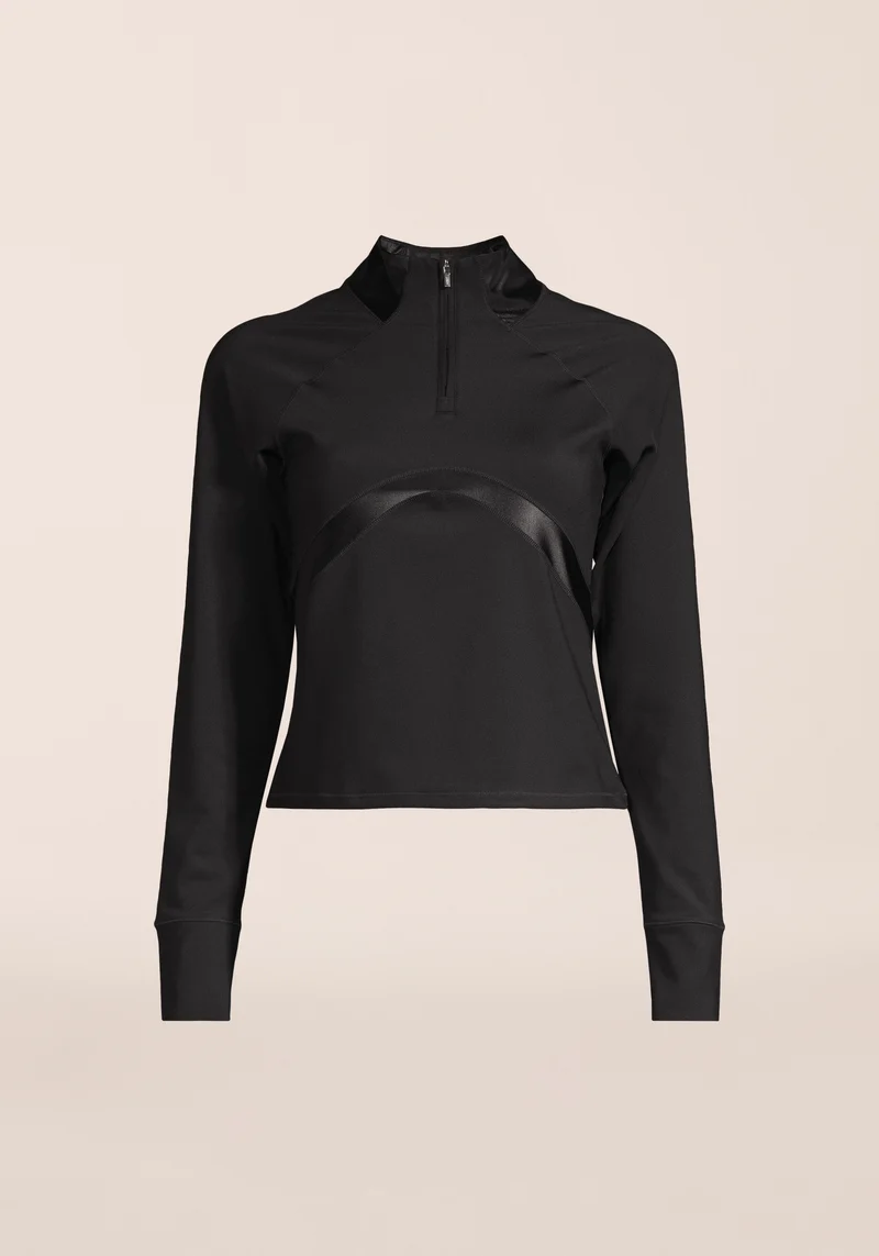 Shiny Matte Long Sleeve - Black
