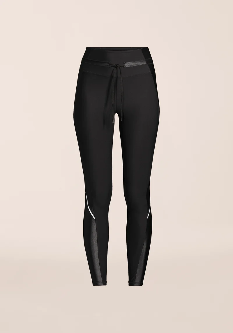 Shiny Matte Tights - Black