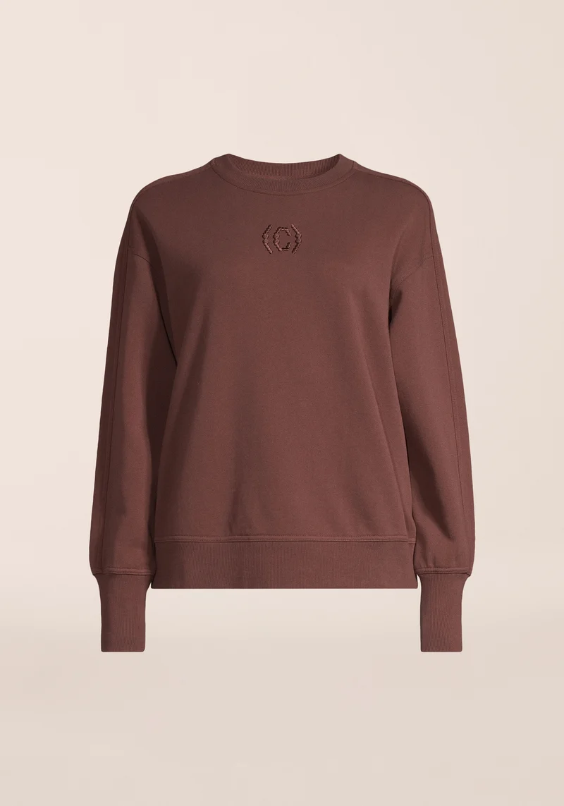 Terry Relaxed Crew - Dark Brown