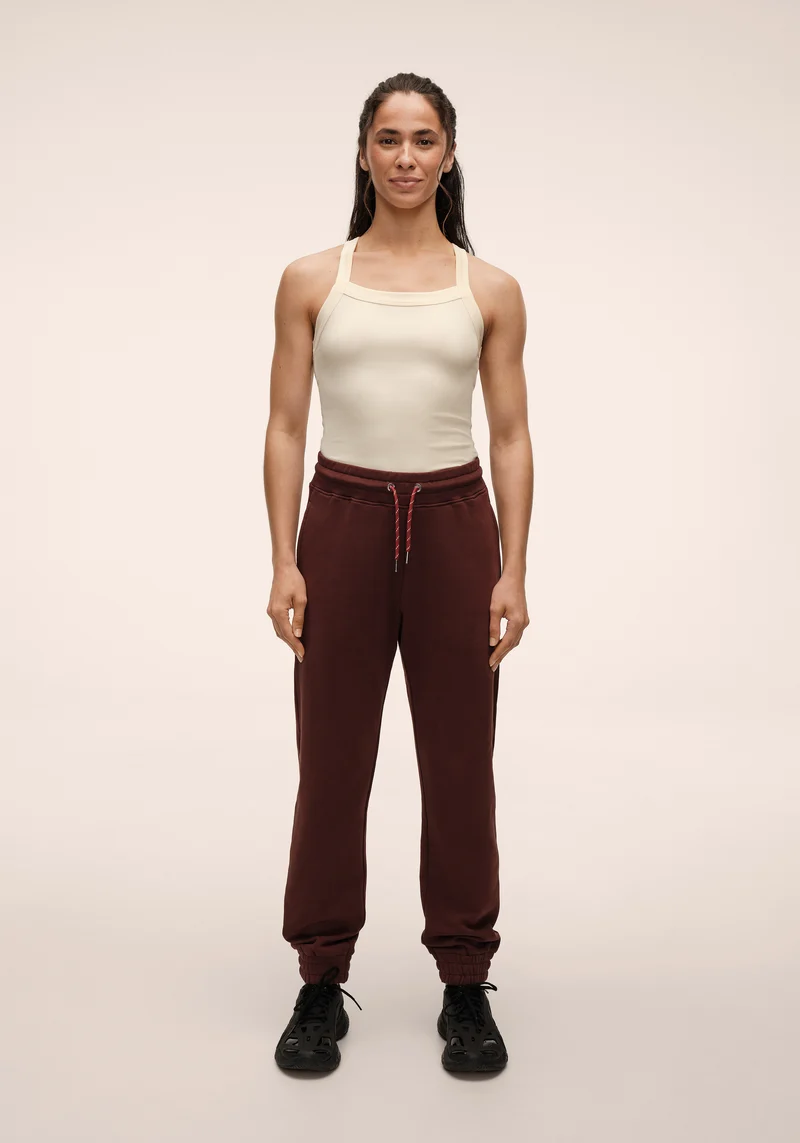 Terry Relaxed Jogger - Dark Brown