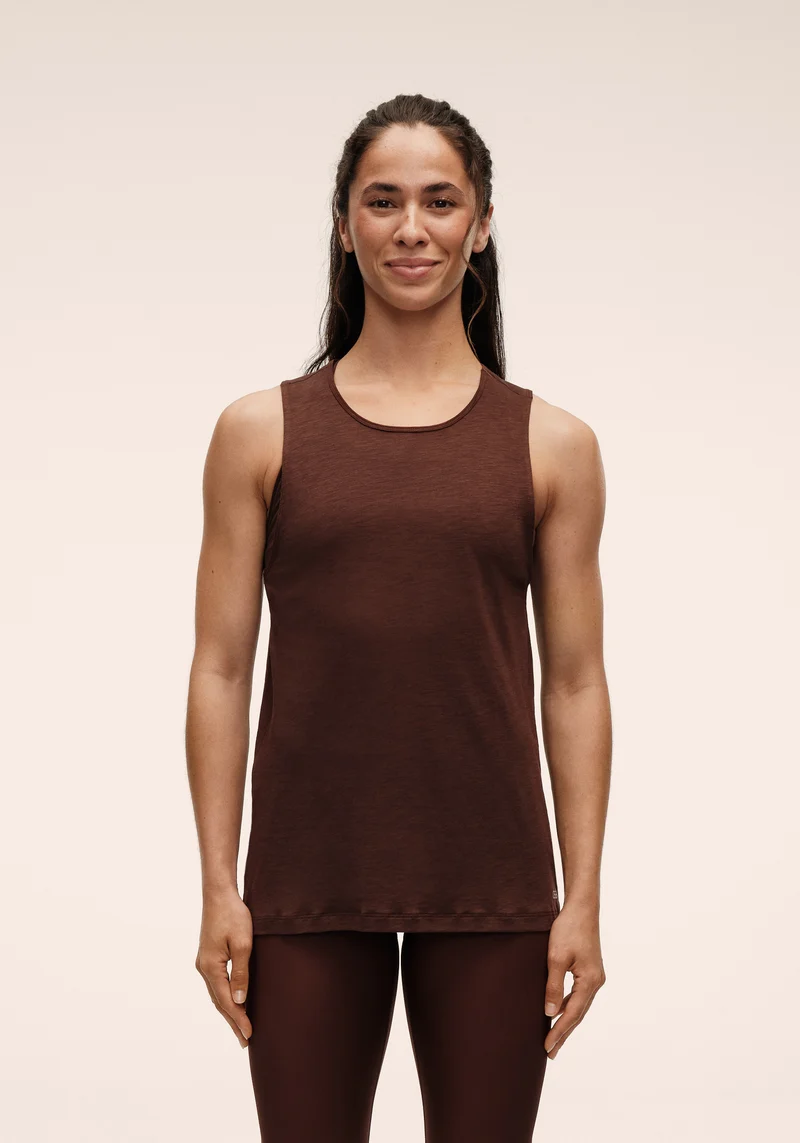 Soft Texture Tank - Dark Brown