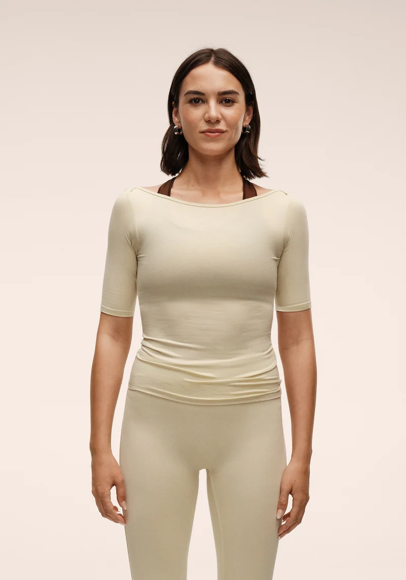 Delight Boatneck Tee - Green Haze