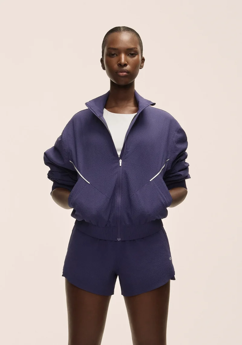 Luna Textured Jacket - Purple Eclipse