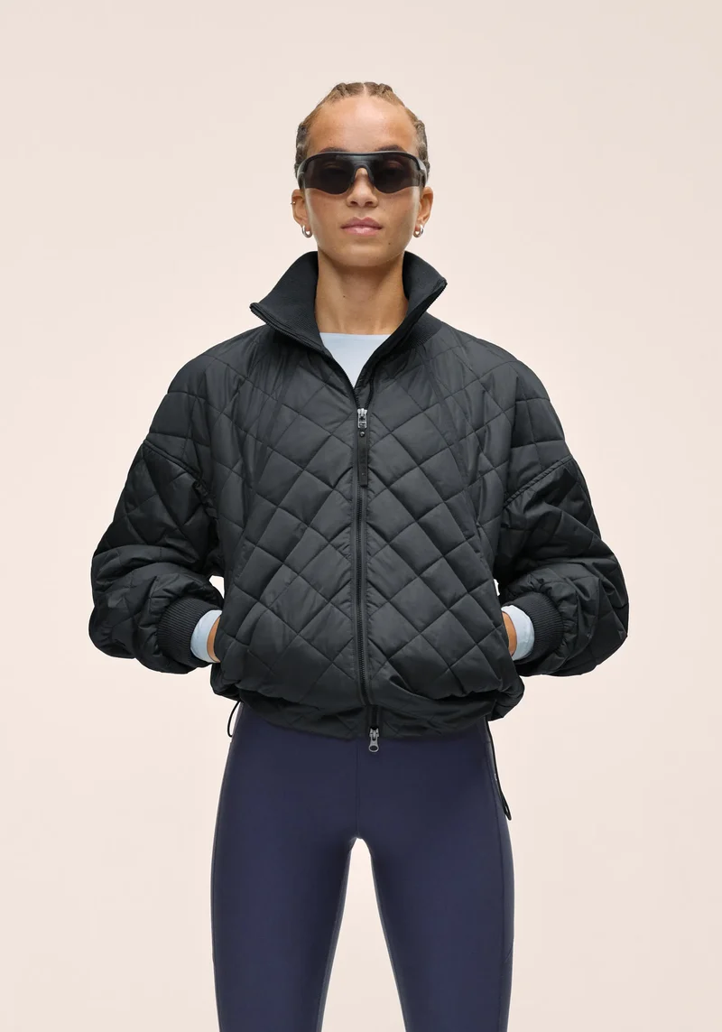 Nordic Quilted Jacket - Black