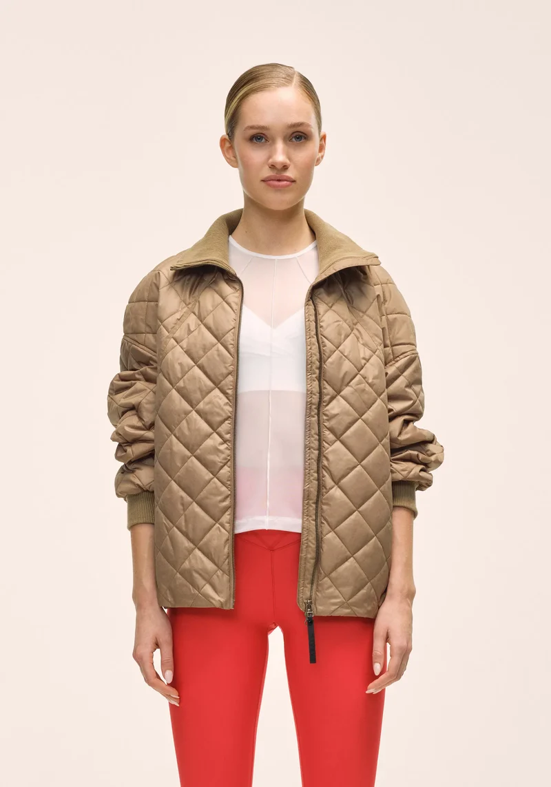 Nordic Quilted Jacket - Light Khaki