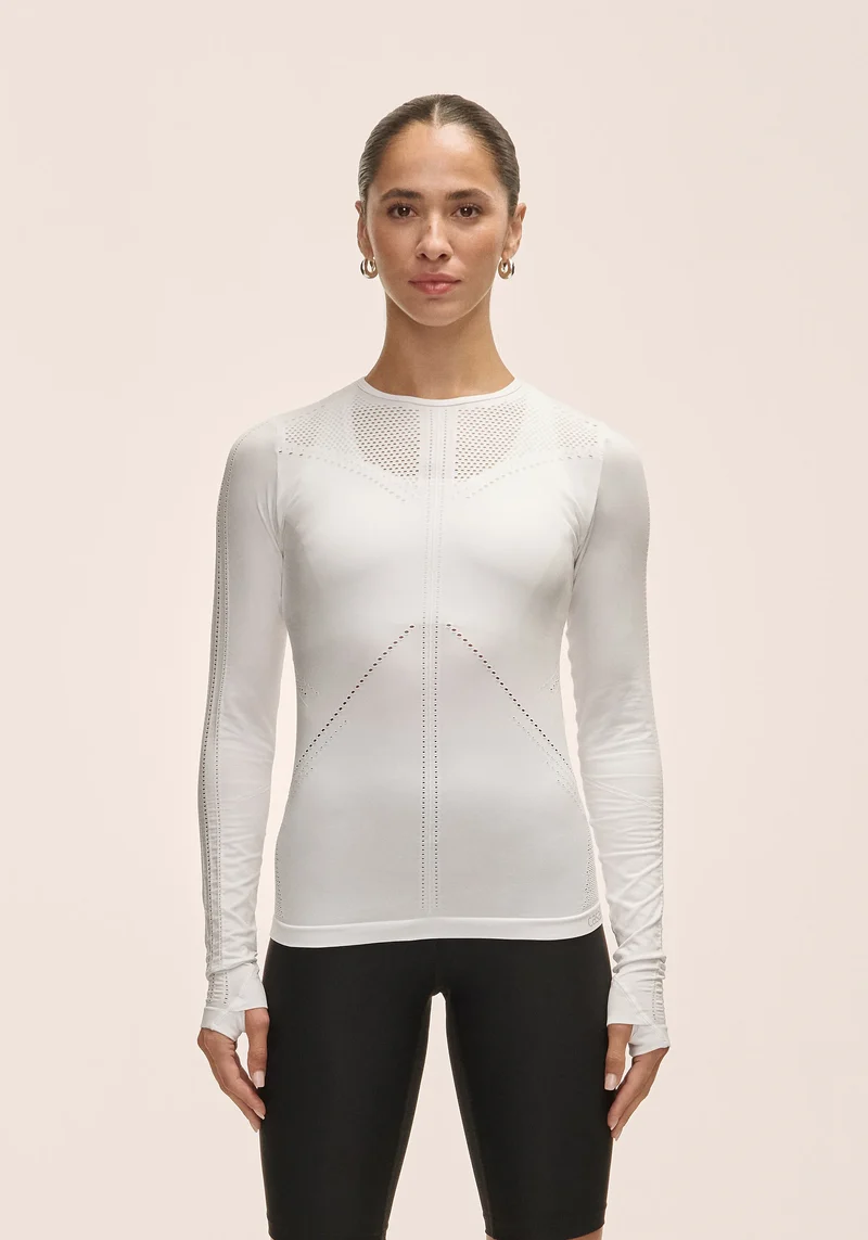 Maze Long Sleeve - White