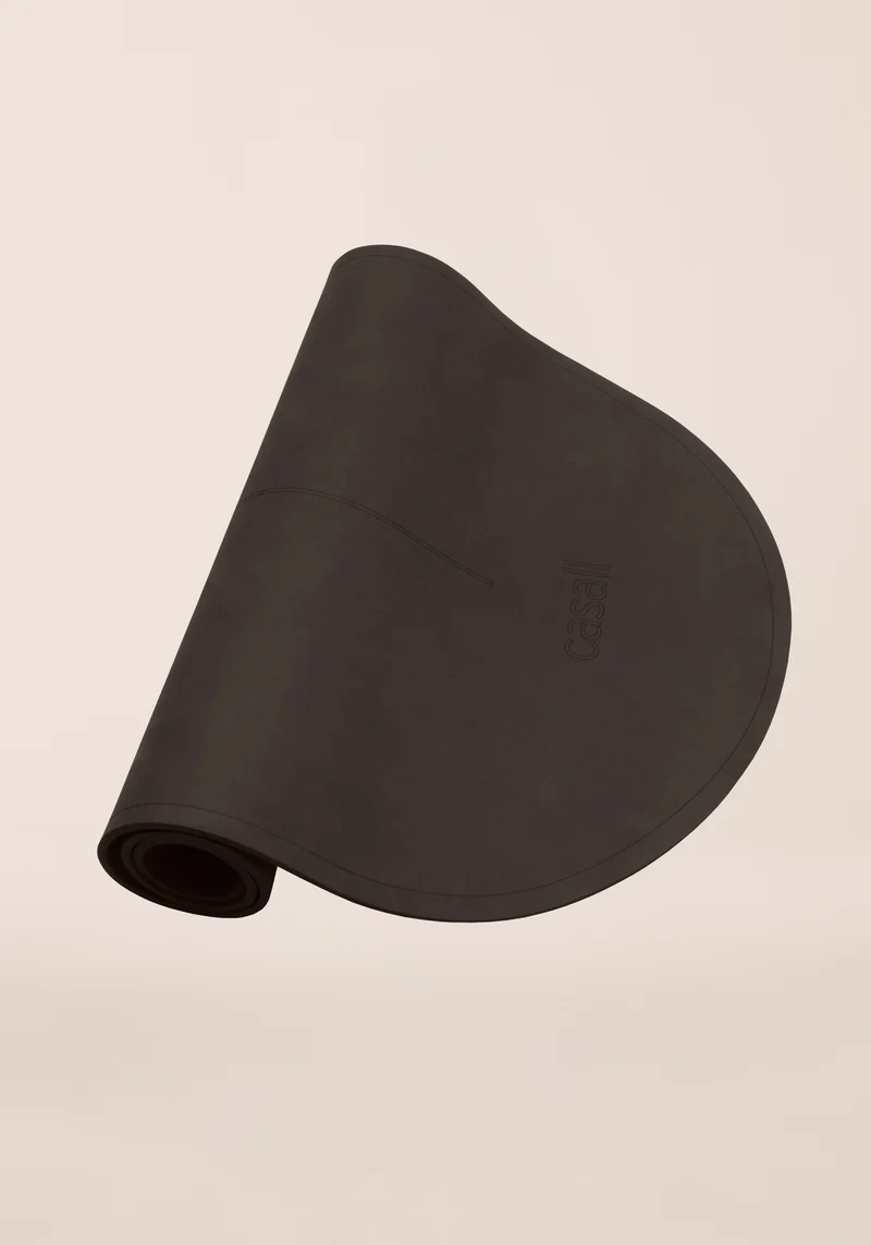 Oval Pilates and Training Mat 8mm - Dark Brown