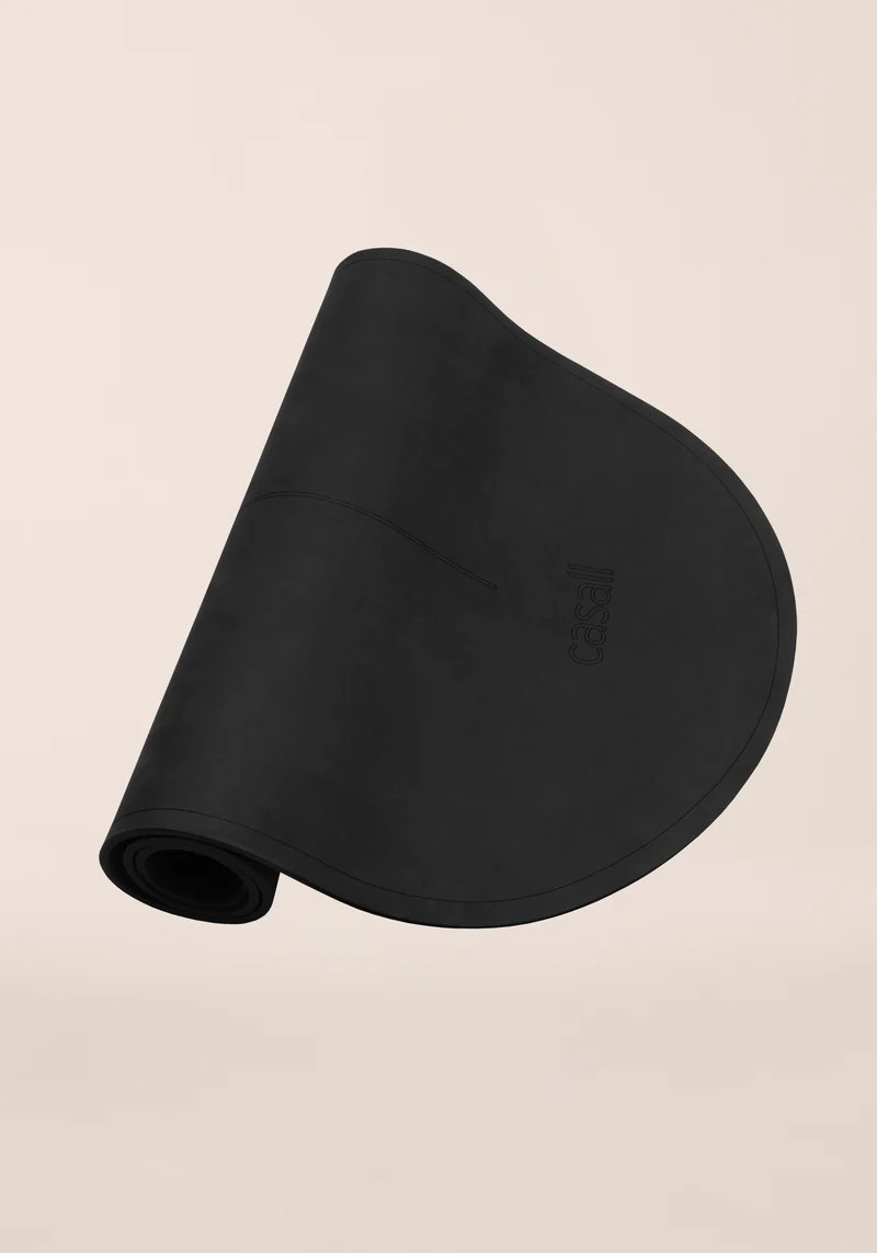 Oval Pilates and Training Mat 8mm - Black