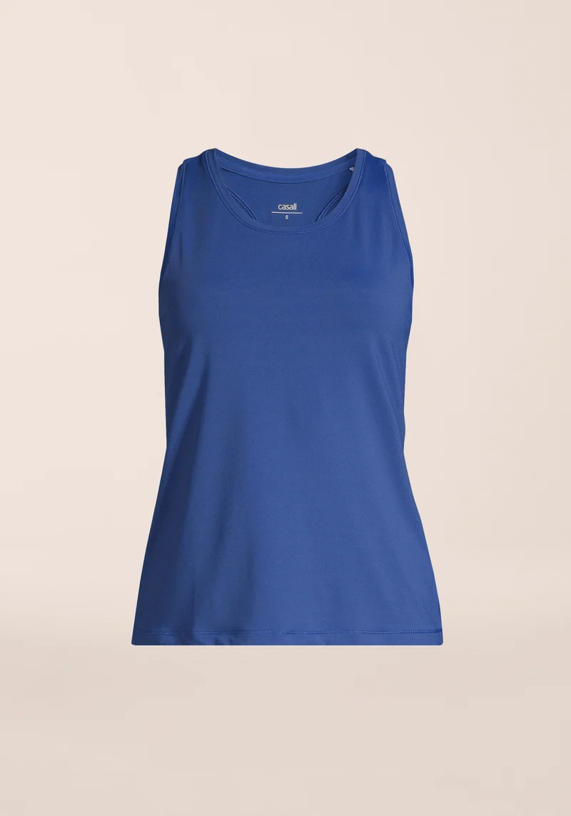 Essential Racerback Tank - Digital Blue