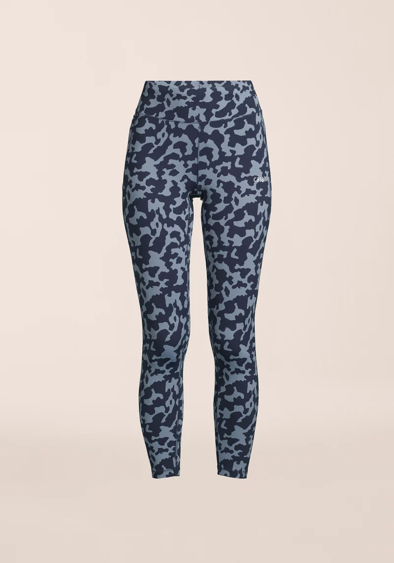 Essential Printed Tights - Turtoise Blue