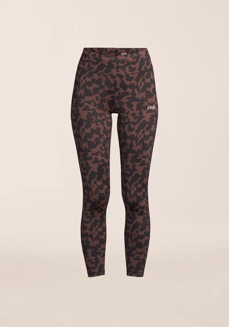 Essential Printed Tights - Turtoise Brown
