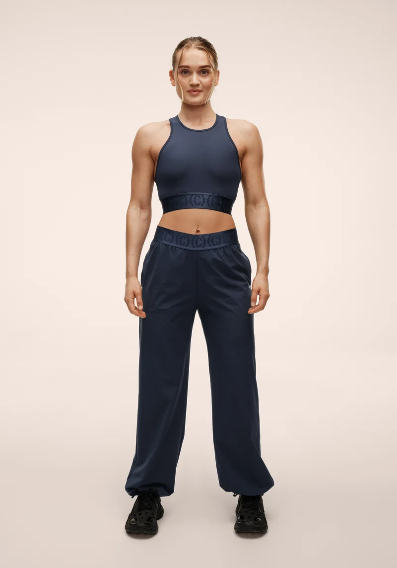 Logo Elastic Barrel Pant - Core Blue