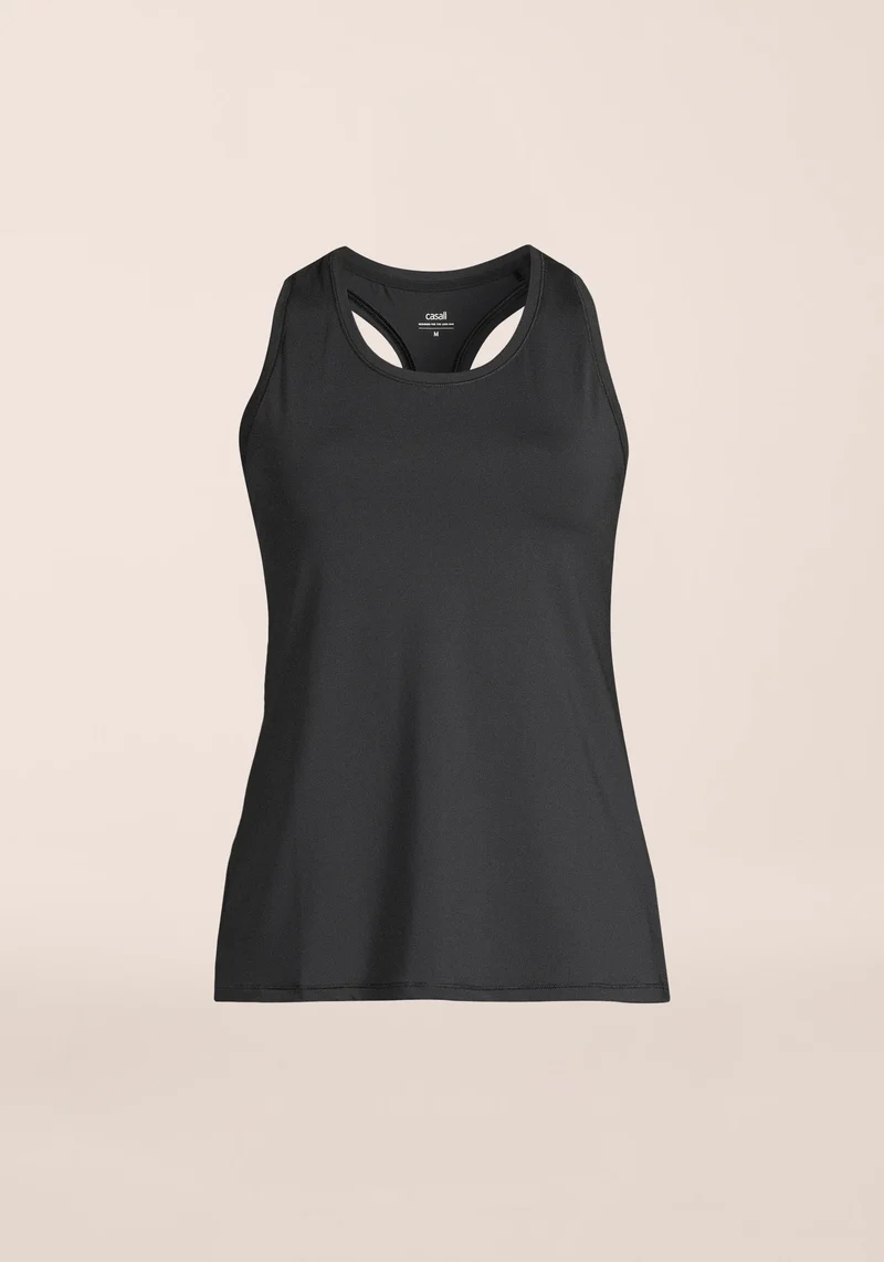 Essential Racerback Tank - Black
