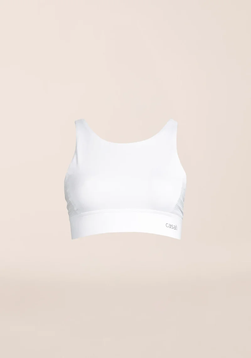 Iconic Adjustable Sports Bra - White