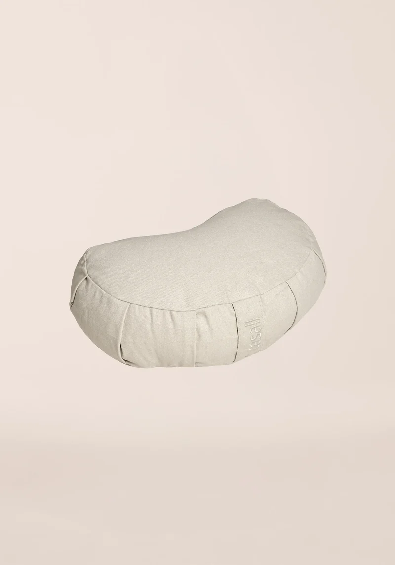 Meditation Pillow Halfmoon Shape - Light Cashmere