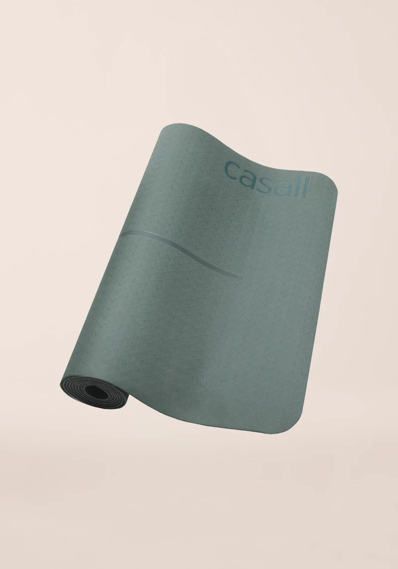 Yoga Mat Position 4mm - Dark Teal/Black
