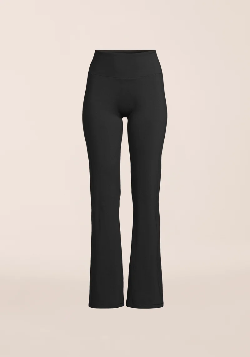 Soft Touch Flared Pants - Black