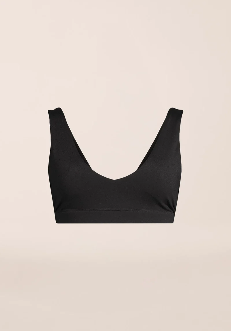 Soft Touch Padded Sports Bra - Black