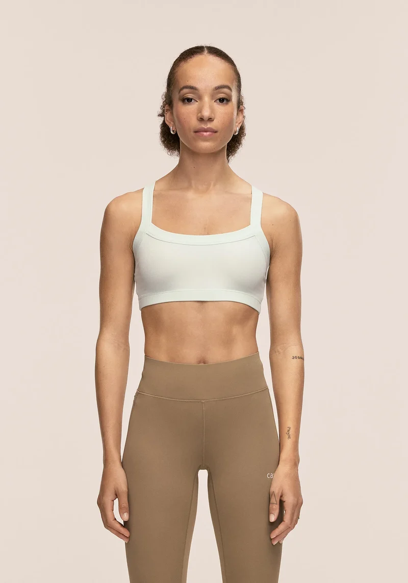 Defined Rib Sport Top - Misty Green