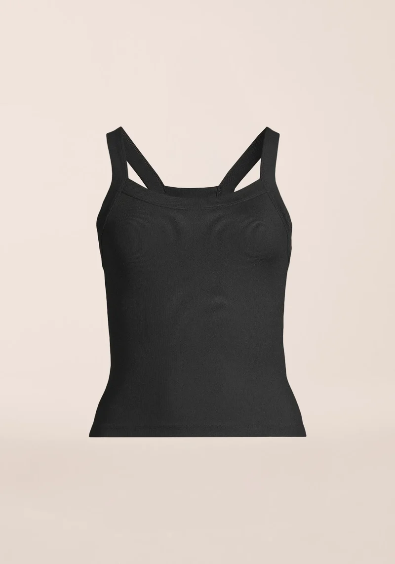 Defined Rib Tank - Black