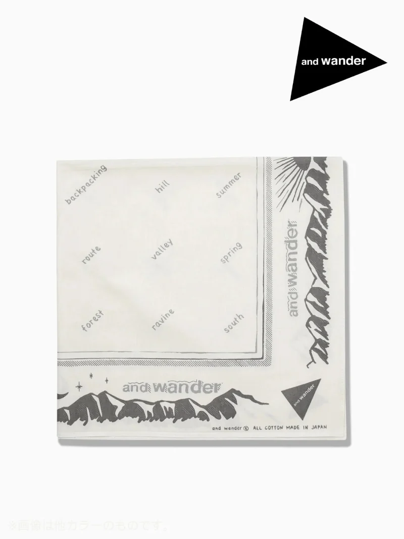 reflective words bandanna #off white [5987264]｜and wander