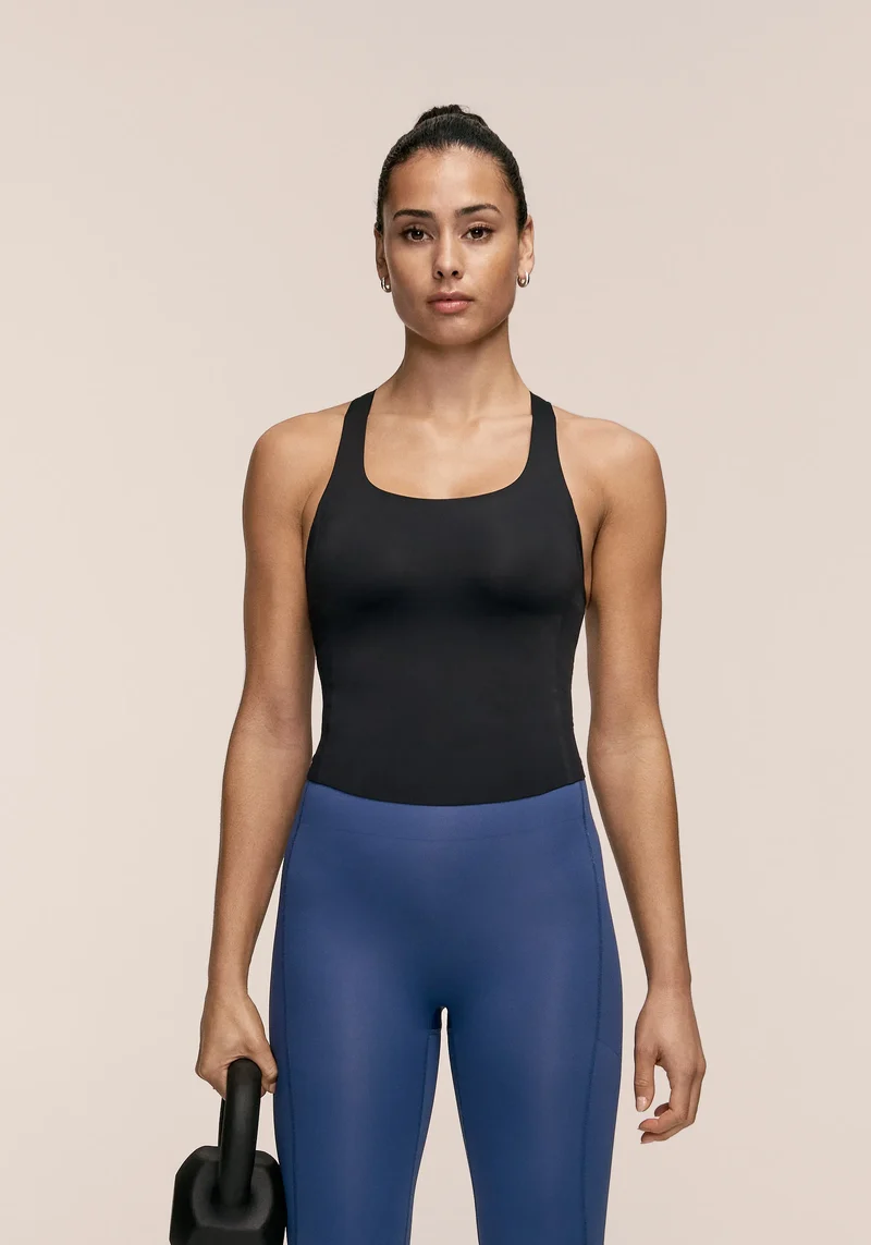 Silhouette Support Tank - Black