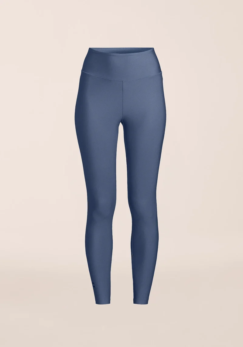 Graphic High Waist Tights - Blue Shadow
