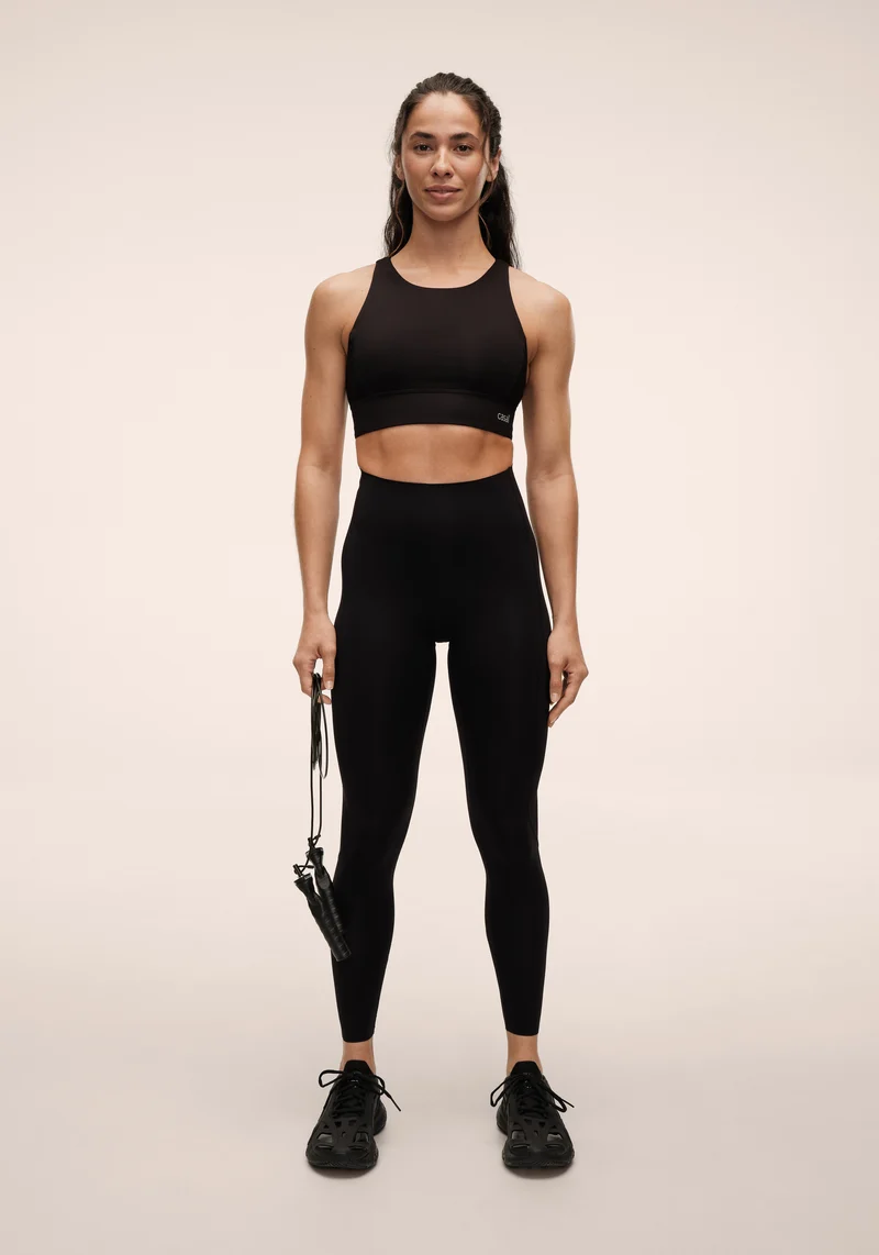 Silhouette High Waist Tights - Black
