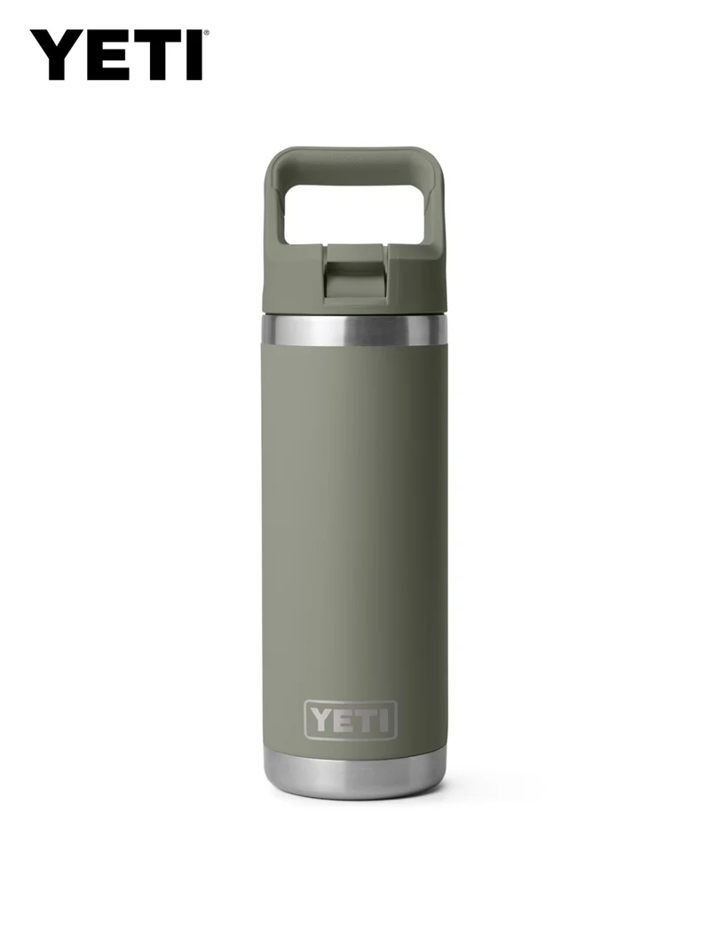 18 oz WATER BOTTLE WITH STRAW CAP #PAMPA LIGHT GREEN [21071508787]｜YETI