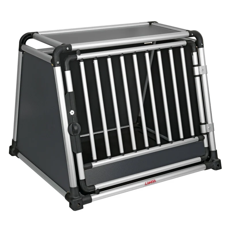 Premium hundbur i aluminium för personbil – Typ 3 – 83 × 73 × H 66 cm