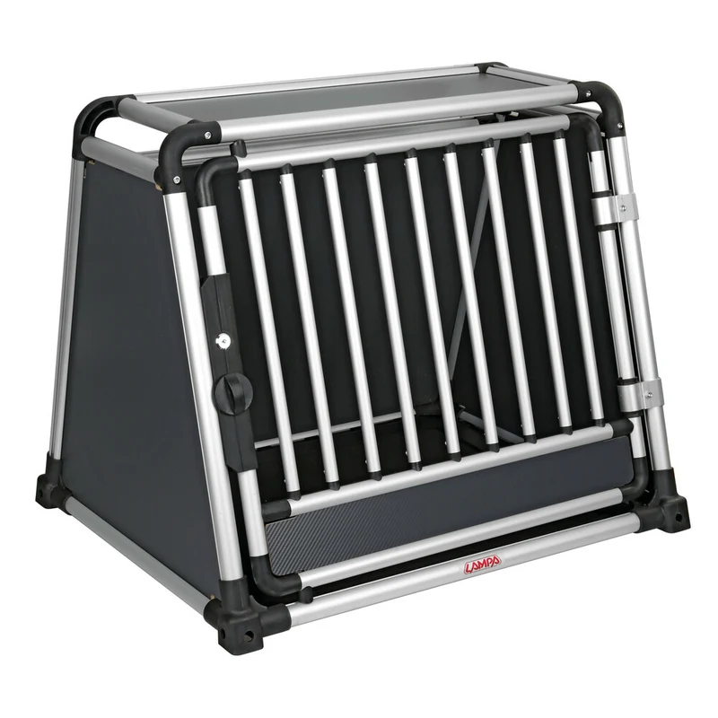 Premium hundbur i aluminium för personbil – Typ 2 – 80 × 65 × H 66 cm