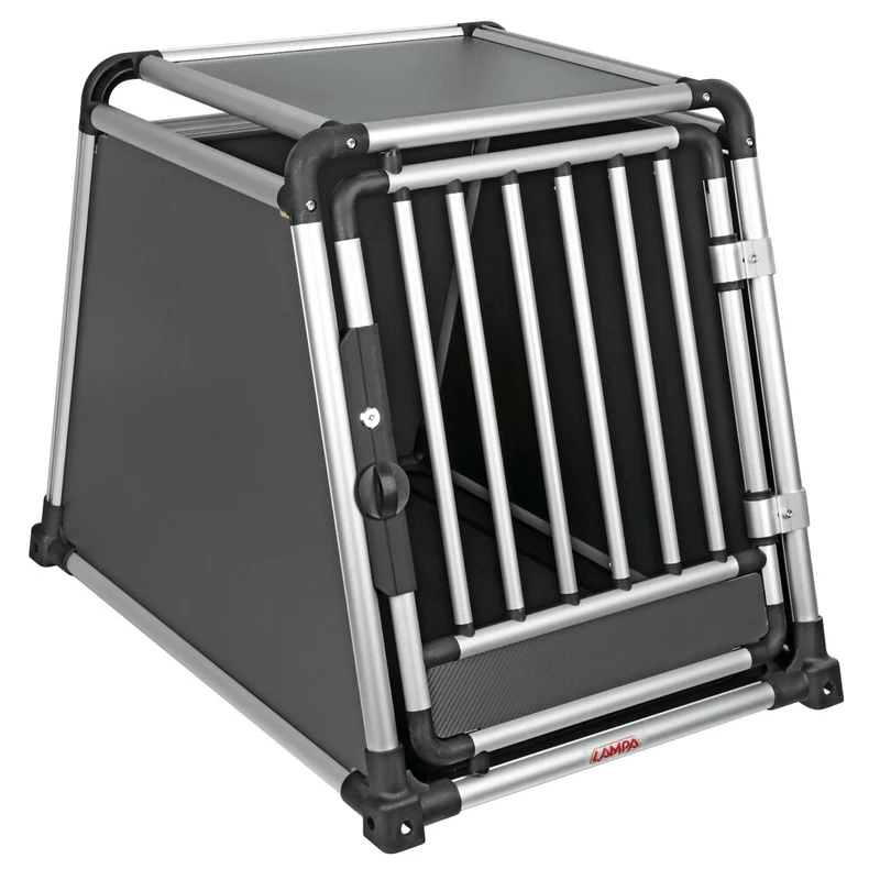 Premium hundbur i aluminium för personbil – Typ 7 – 60 × 85 × H 86 cm